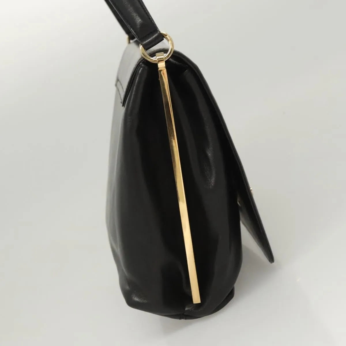 Salvatore Ferragamo Vintage Leather, Black, Leather, Handbag