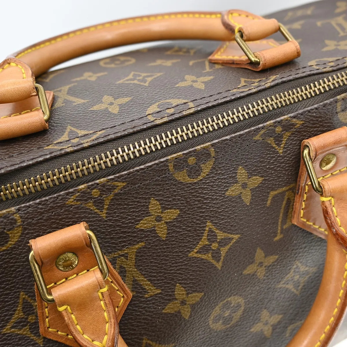 Louis Vuitton Speedy Monogram, Brown, Canvas, Handbag