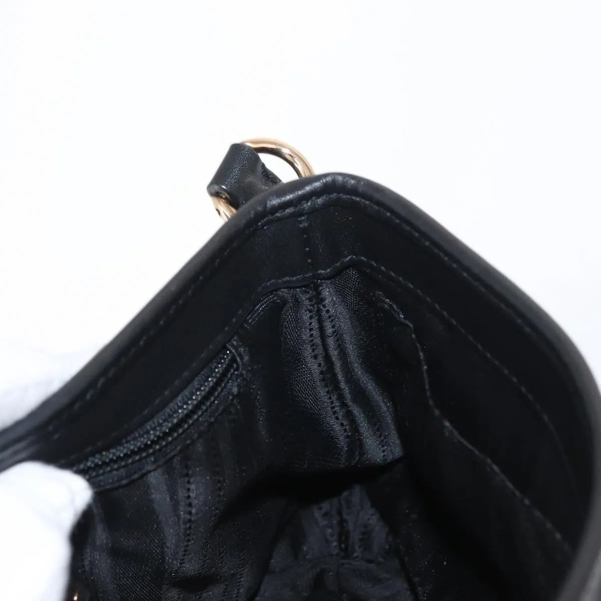 Salvatore Ferragamo Gancini Suede, Black, Suede, Shoulder Bag