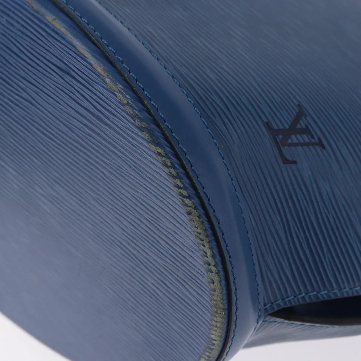 Louis Vuitton Saint Jacques Epi, Blue, Leather, Shoulder Bag