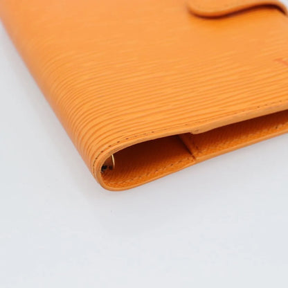 Louis Vuitton Agenda Cover Epi, Orange, Leather, Clutch