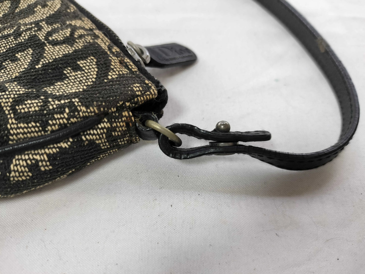 Christian Dior Vintage Saddle Diorissimo Canvas, Multicolour, Canvas, Shoulder Bag