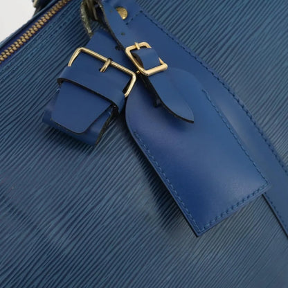 Louis Vuitton Keepall Epi Leather, Blue, Leather, Travel Bag