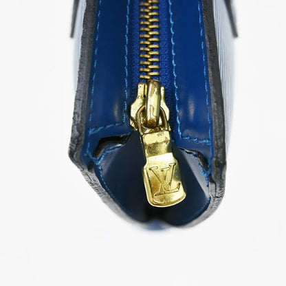 Louis Vuitton Saint Jacques Epi Leather, Blue, Leather, Handbag