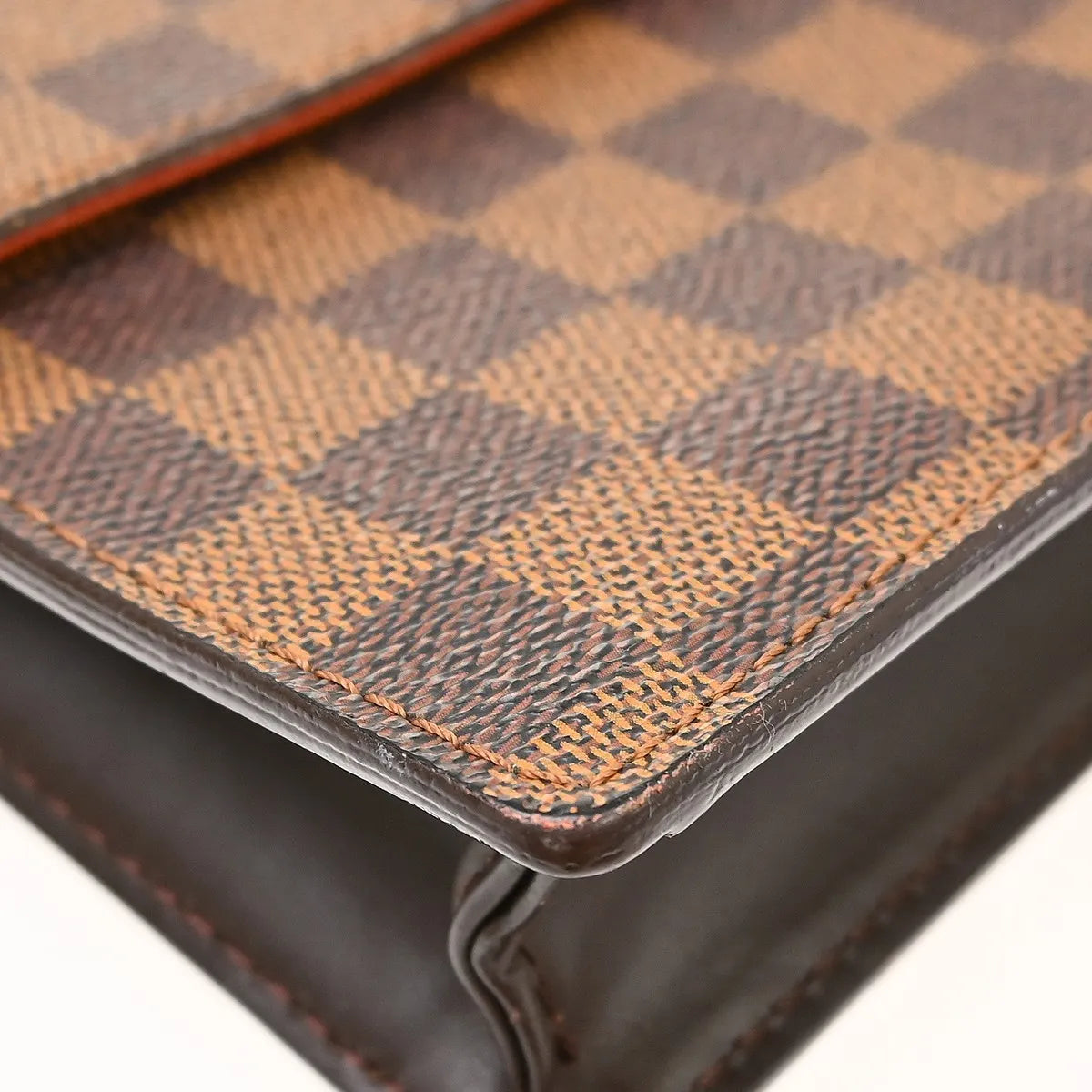 Louis Vuitton Portobello Messenger Damier, Brown, Canvas, Shoulder Bag