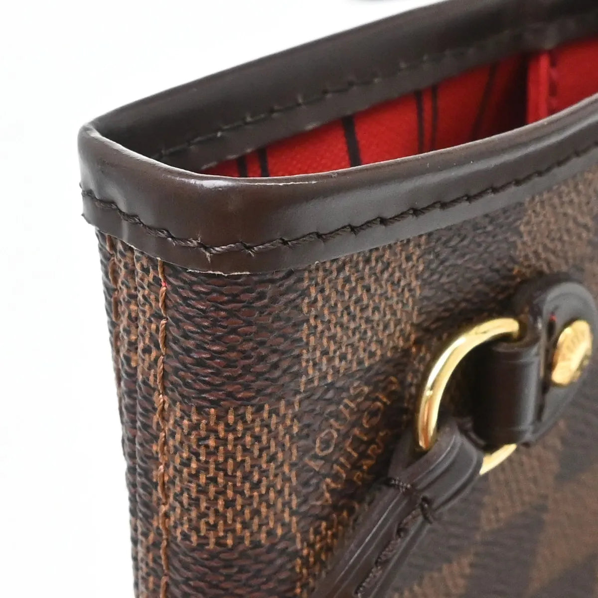 Louis Vuitton Neverfull Tote Damier Ebene, Brown, Canvas, Tote Bag
