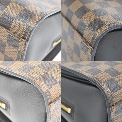 Louis Vuitton Triana Damier, Brown, Leather, Handbag