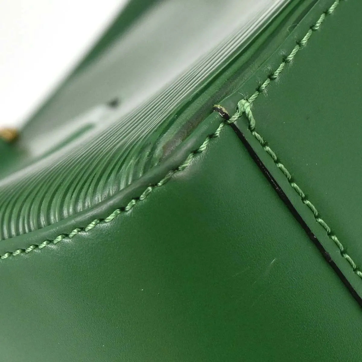 Louis Vuitton Sablons Epi Leather, Green, Leather, Handbag