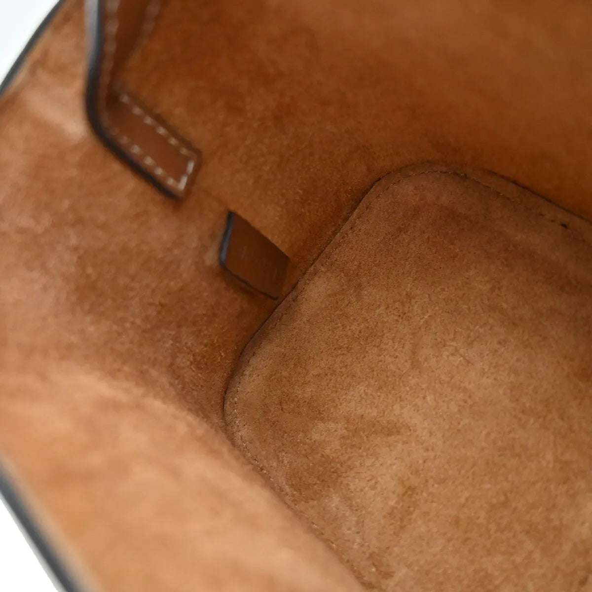 Celine Cuir Triomphe Box Leather, Brown, Leather, Handbag