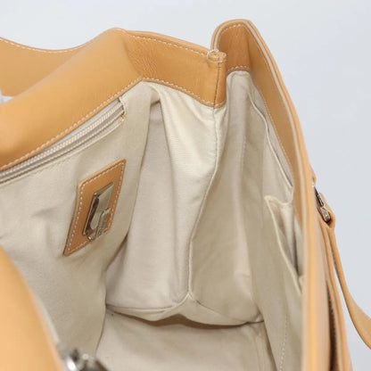 Salvatore Ferragamo Gancini Tote Leather, Beige, Leather, Tote Bag