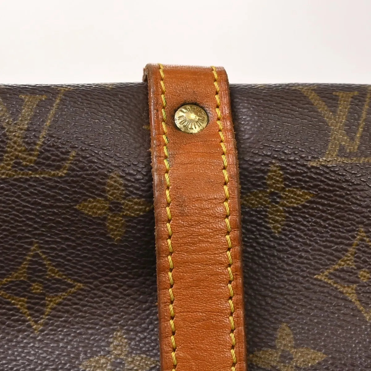 Louis Vuitton Saumur Canvas, Brown, Canvas, Shoulder Bag