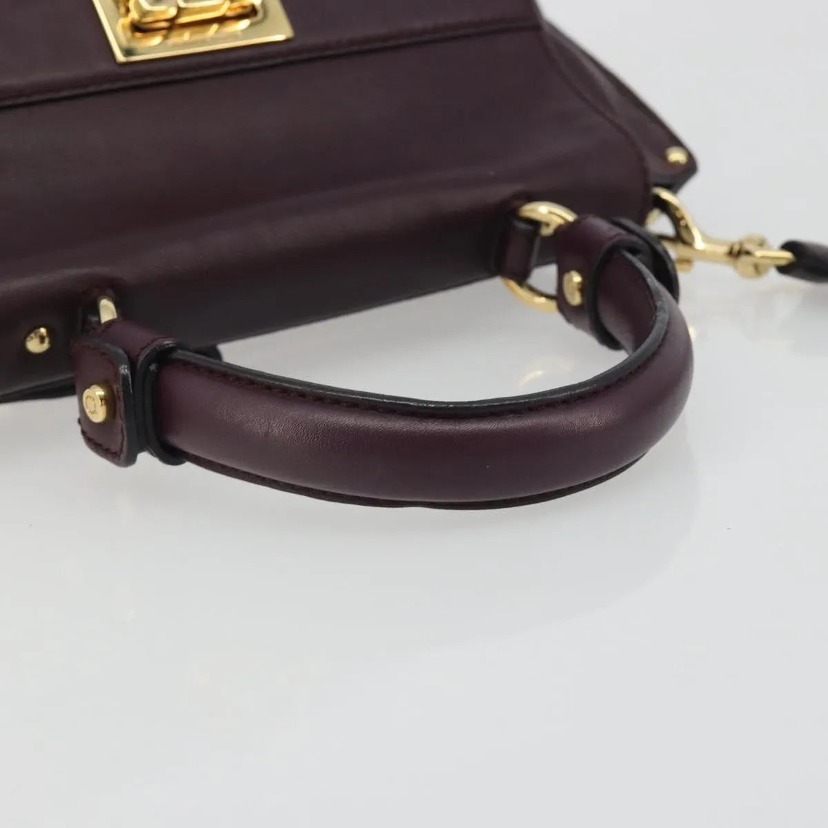 Salvatore Ferragamo Sofia Satchel Smooth Leather, Purple, Leather, Handbag