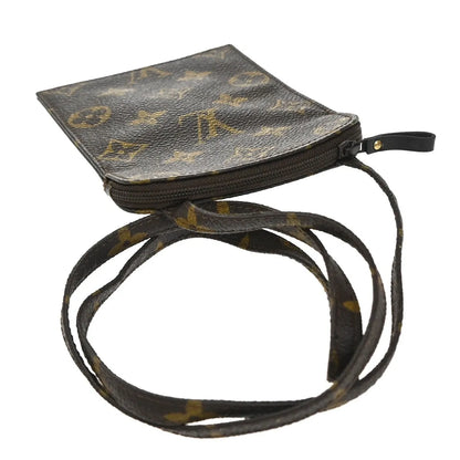 Louis Vuitton Pochette Secret Monogram canvas, Brown, Canvas, Clutch