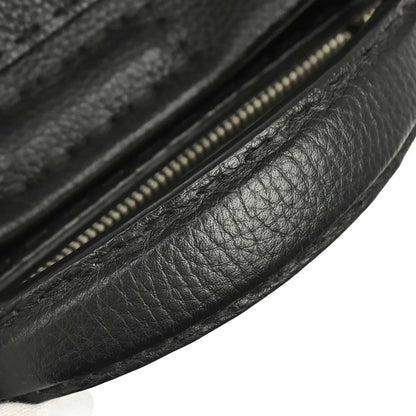 Fendi Selleria Peekaboo Fit Leather, Black, Leather, Handbag