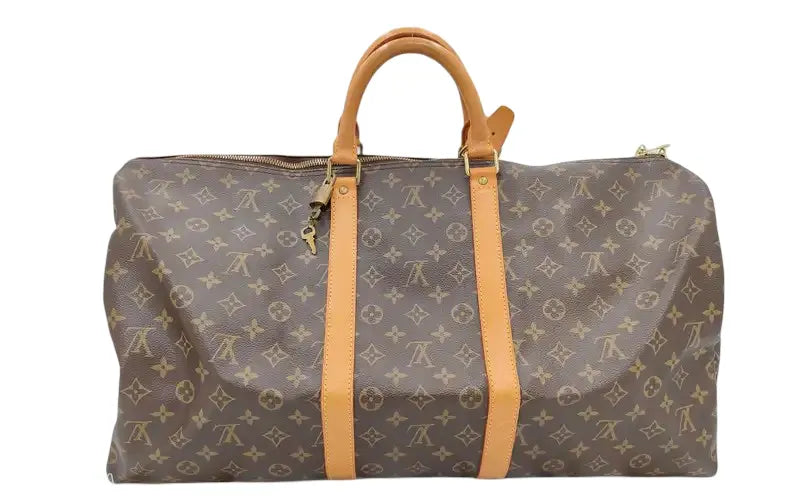 Louis Vuitton Keepall Monogram Canvas, Brown, Canvas, Travel Bag