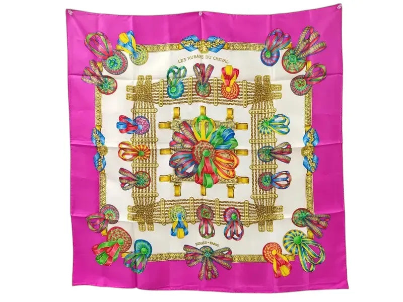 Hermes Carré 90 Silk multicolor, Multicolour, Silk, Scarf