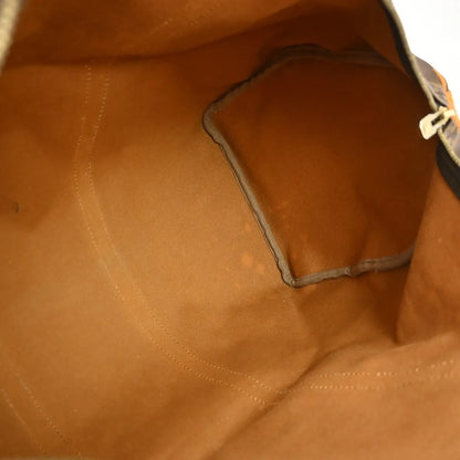 Louis Vuitton Keepall Monogram, Brown, Canvas, Travel Bag