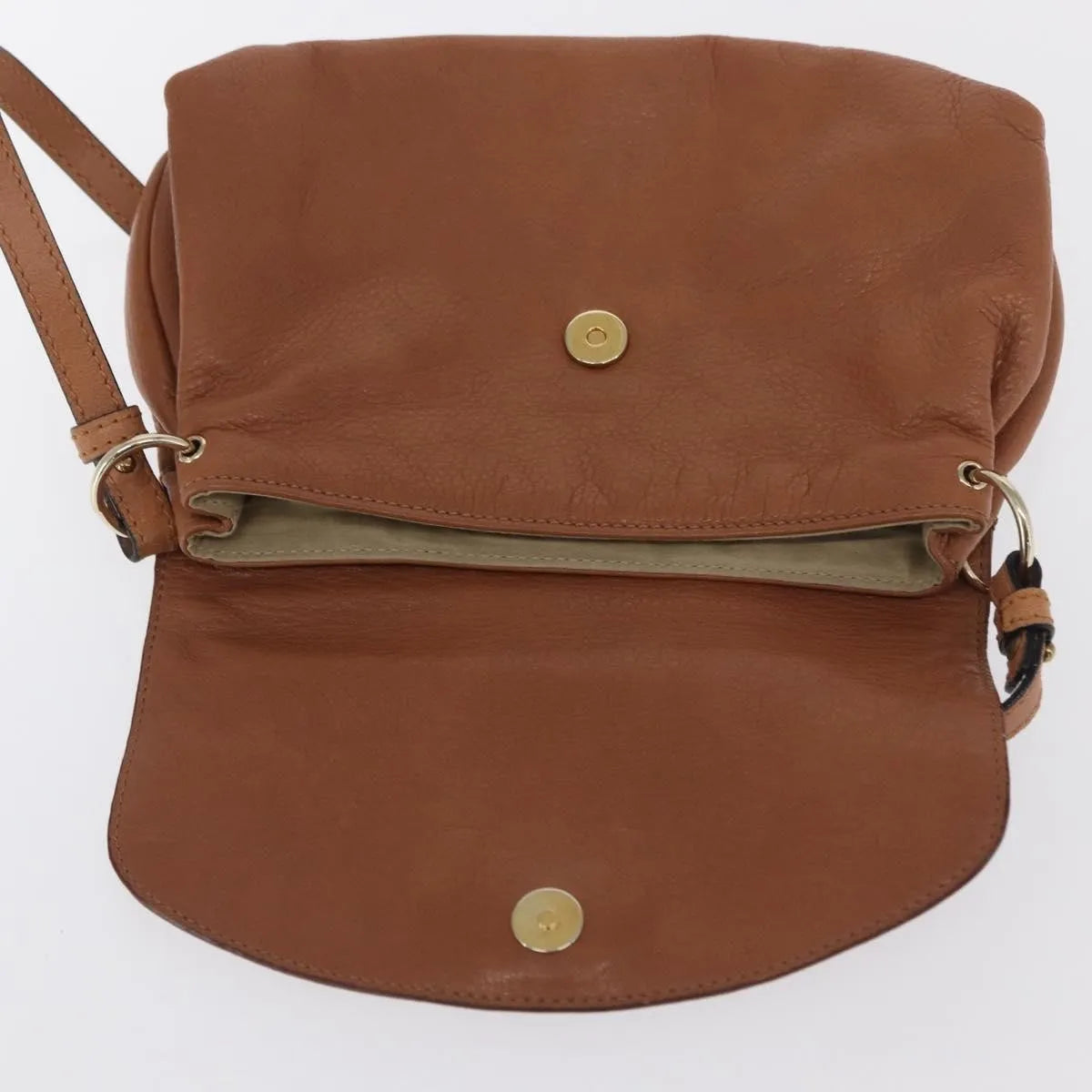 Chloe Lily Leather, Brown, Leather, Shoulder Bag