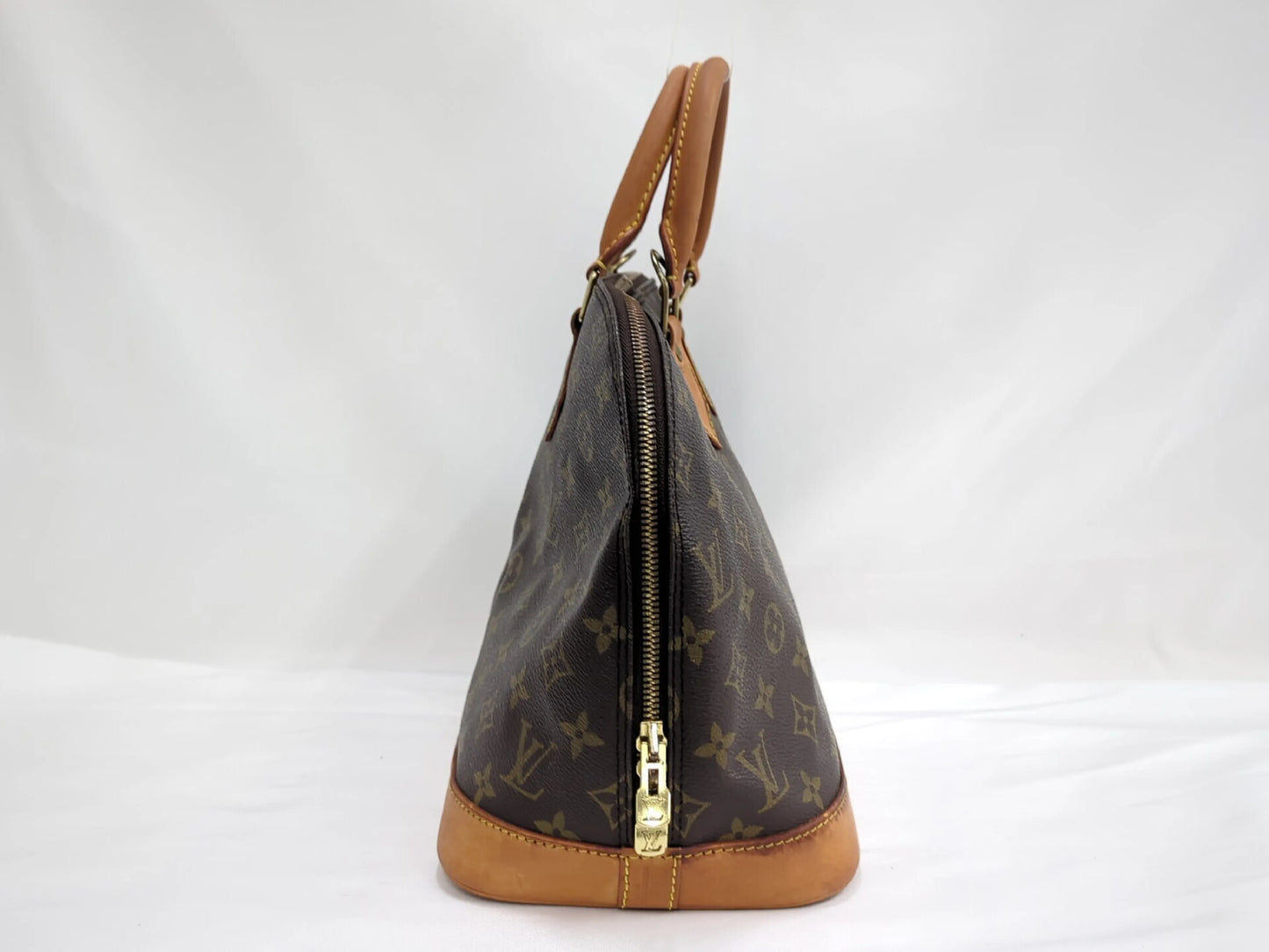 Louis Vuitton Vintage Alma Monogram Canvas, Brown, Canvas, Handbag