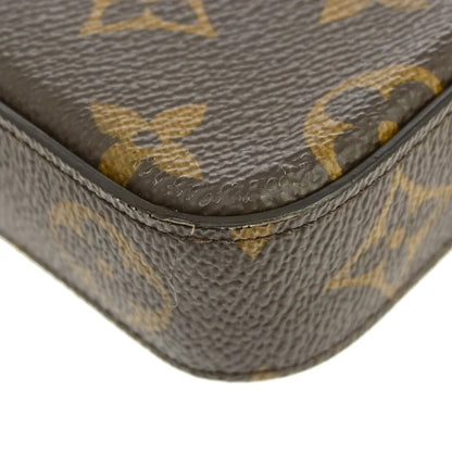 Louis Vuitton Pochette Felicie Monogram, Brown, Canvas, Clutch