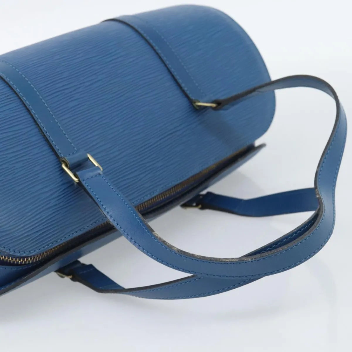 Louis Vuitton Soufflot Epi Leather, Blue, Leather, Handbag