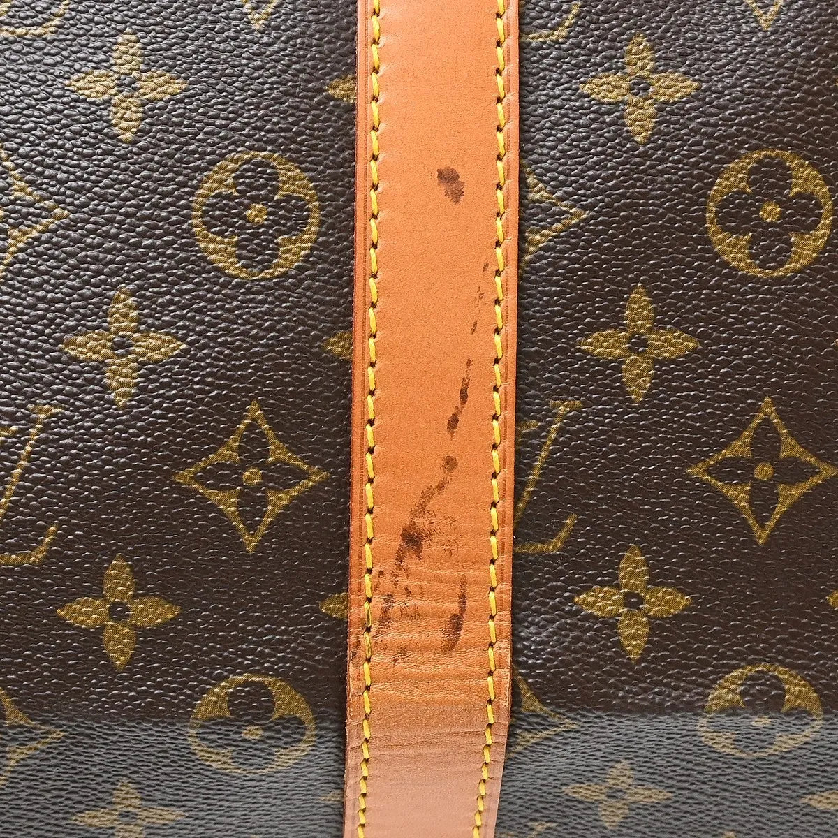 Louis Vuitton Keepall Monogram, Brown, Canvas, Travel Bag