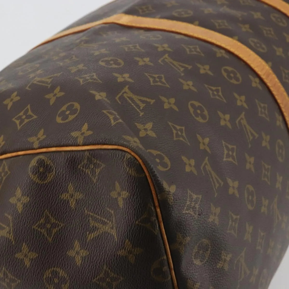 Louis Vuitton Keepall Bandoulière Monogram, Brown, Canvas, Travel Bag