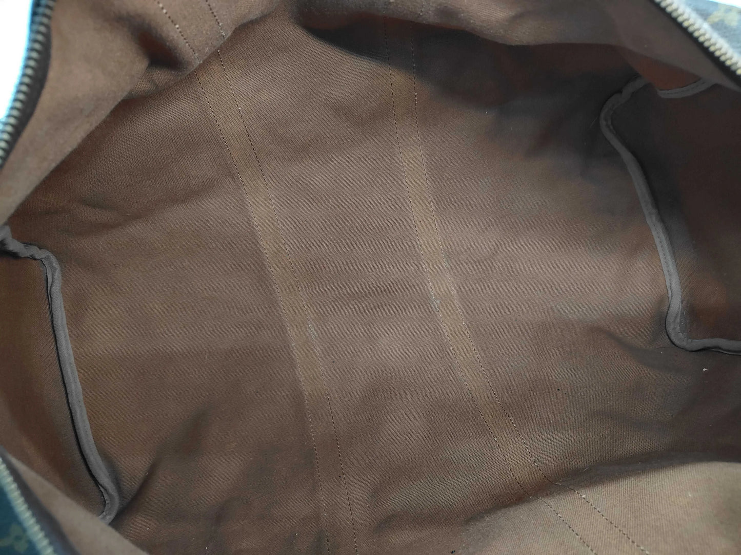 Louis Vuitton Keepall Monogram Canvas, Brown, Canvas, Travel Bag