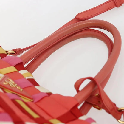 Prada Open Convertible Tote Woven Tessuto, Multicolour, Nylon, Tote Bag