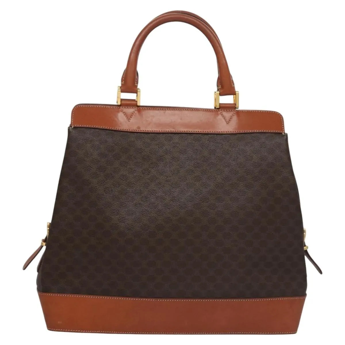 Celine Handbag Canvas, Brown, Canvas, Handbag