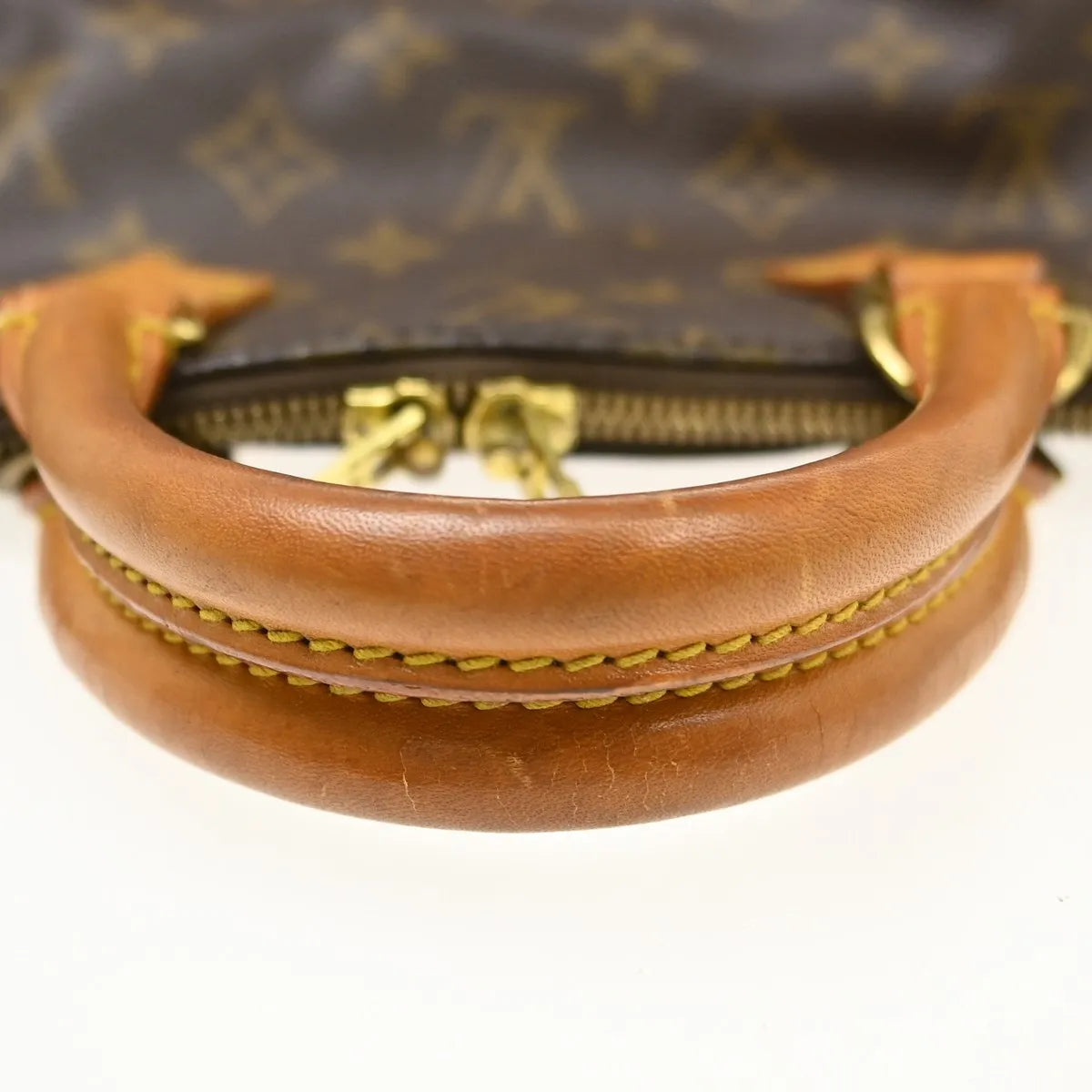 Louis Vuitton Alma Monogram Canvas, Brown, Canvas, Handbag