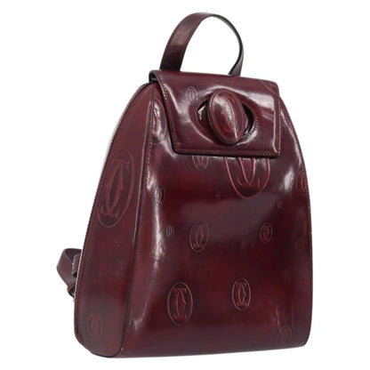 cartier Happy birthday Patent leather, Burgundy, Patent Leather, Backpack