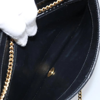 Christian Dior Vintage Honeycomb chain Canvas, Black, Canvas, Shoulder Bag