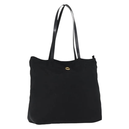 Celine Circle logo Nylon, Black, Nylon, Tote Bag