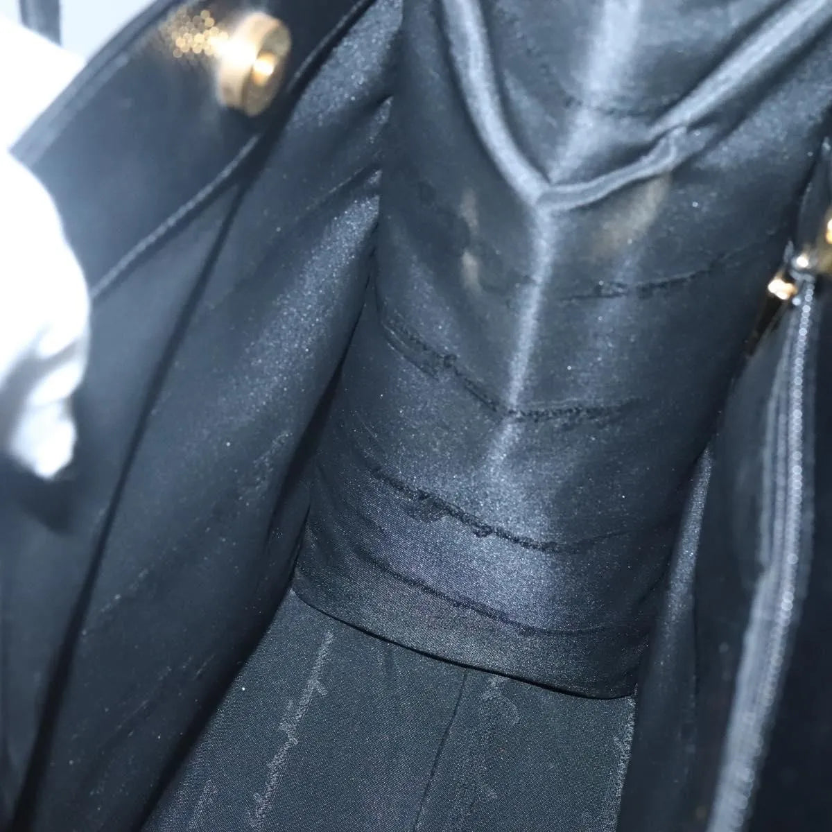 Salvatore Ferragamo Vintage Vara Bow Tote Lizard Embossed Leather, Black, Leather, Tote Bag