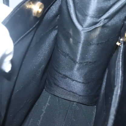 Salvatore Ferragamo Vintage Vara Bow Tote Lizard Embossed Leather, Black, Leather, Tote Bag