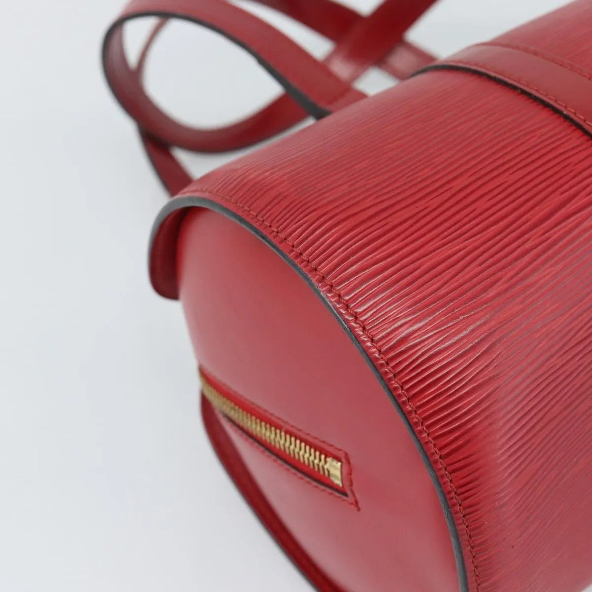 Louis Vuitton Soufflot Epi Leather, Red, Leather, Handbag