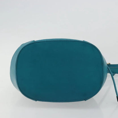 Gucci Bright Bucket Diamante Leather, Blue, Leather, Shoulder Bag