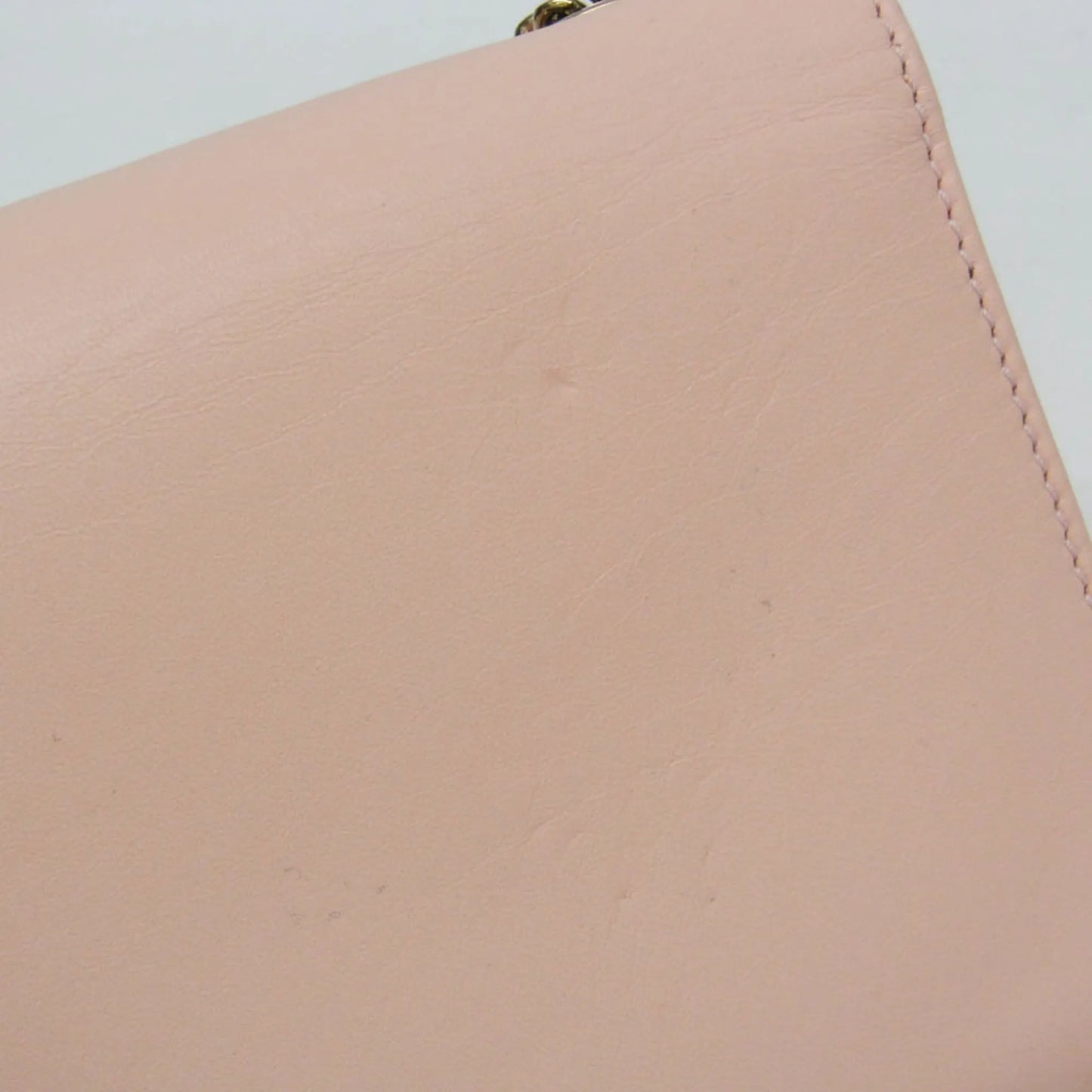 Chloe Bow Detail Wallet on Chain Leather, Pink, Leather, Clutch