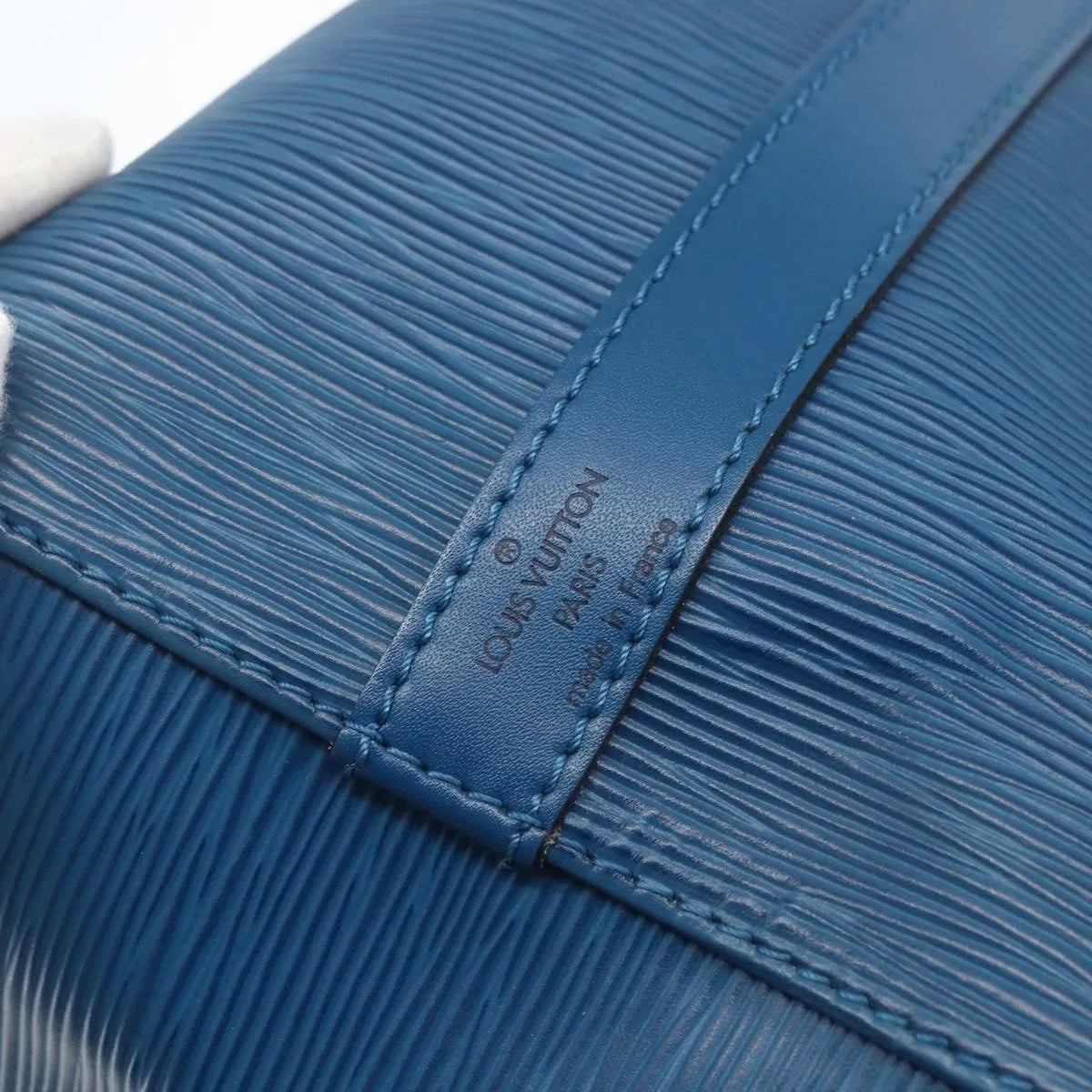 Louis Vuitton Petit Noe Epi Leather, Blue, Leather, Shoulder Bag