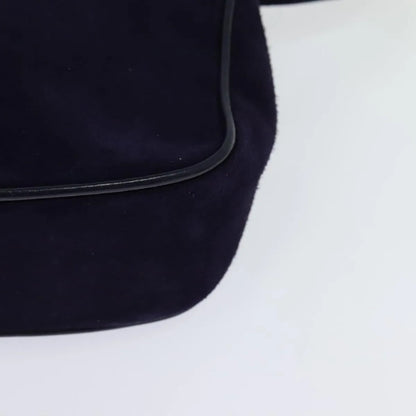 Salvatore Ferragamo Gancini Suede, Purple, Suede, Shoulder Bag