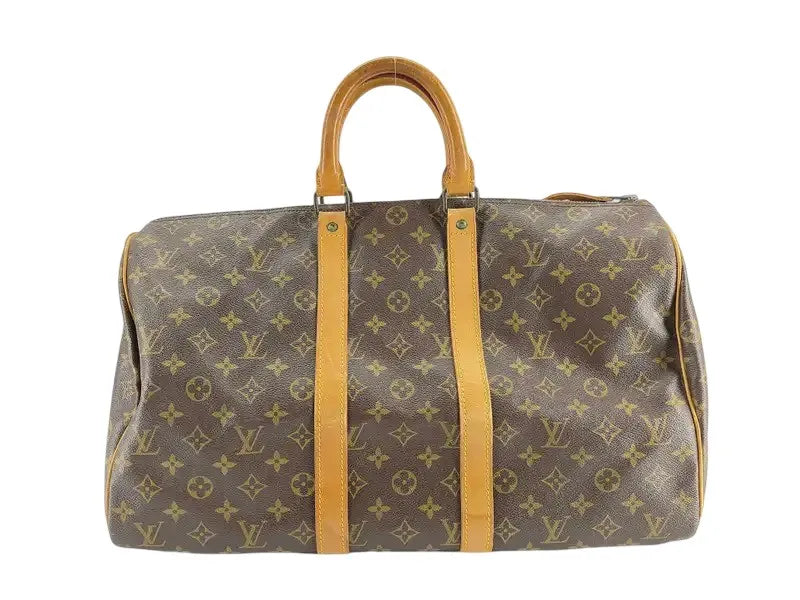 Louis Vuitton Keepall Monogram Canvas, Brown, Canvas, Travel Bag