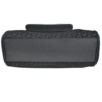 Celine C Macadam Suede, Black, Suede, Shoulder Bag