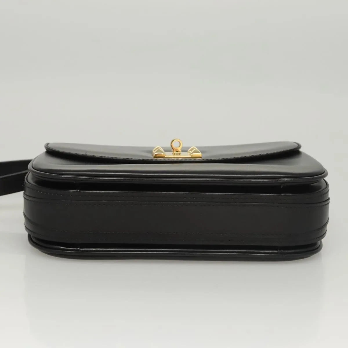 Bally Vintage Leather, Black, Leather, Shoulder Bag