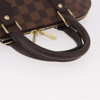 Louis Vuitton Alma Damier, Brown, Canvas, Handbag