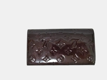 Louis Vuitton Portefeuille Sarah Patent Leather, Burgundy, Patent Leather, Wallet