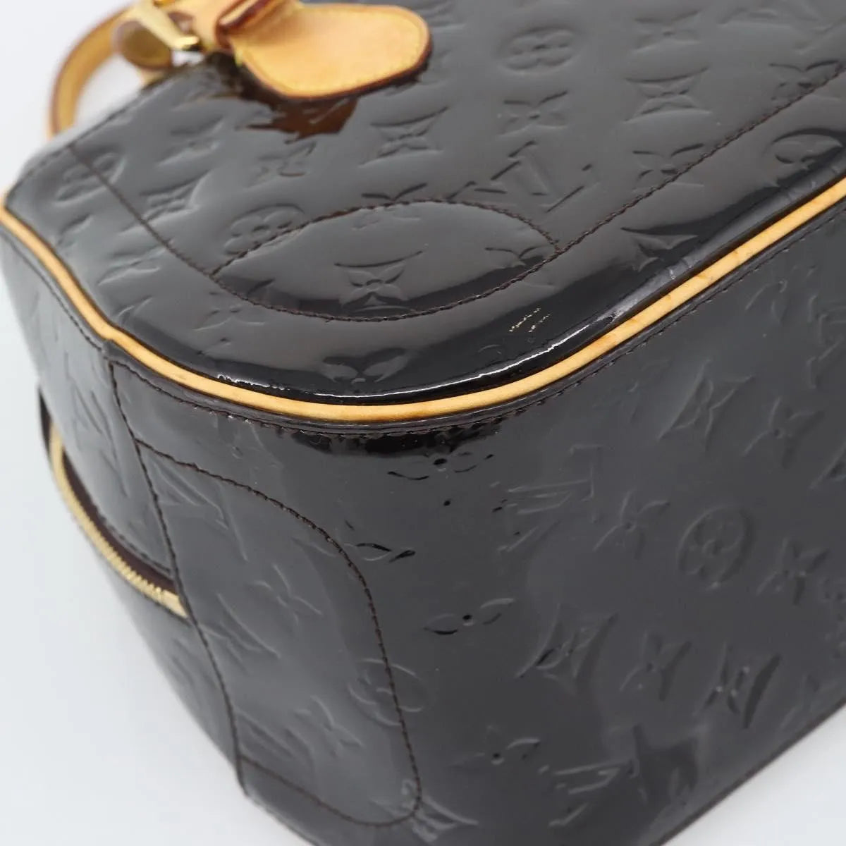Louis Vuitton Summit Drive Monogram Vernis, Black, Patent Leather, Handbag