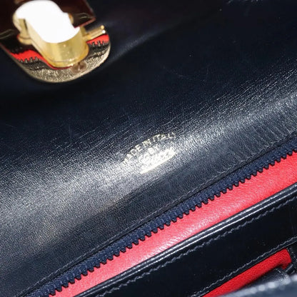 Gucci Vintage Leather, Navy, Leather, Handbag