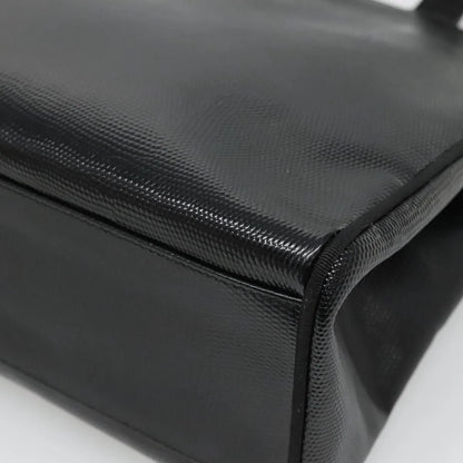 Salvatore Ferragamo Vintage Vara Bow Tote Lizard Embossed Leather, Black, Leather, Tote Bag