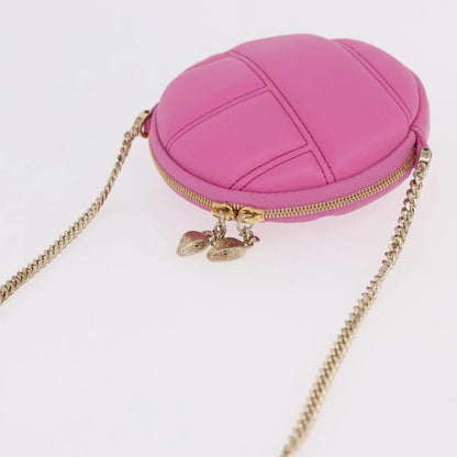 Bvlgari Shoulder Leather, Pink, Leather, Shoulder Bag